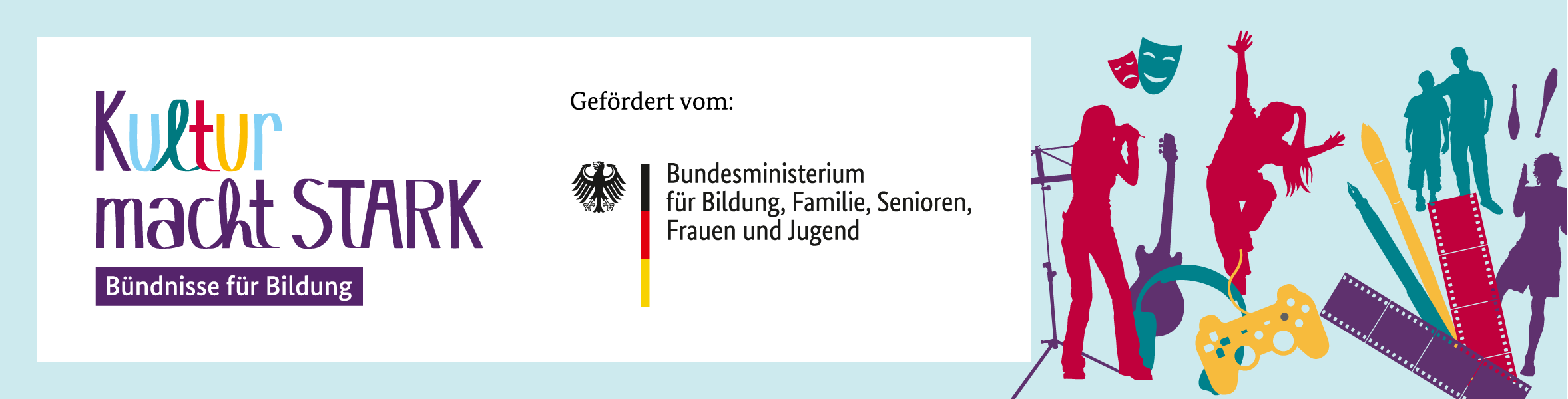 Logo Kultur macht stark. Bündnisse für Bildung und BMBF