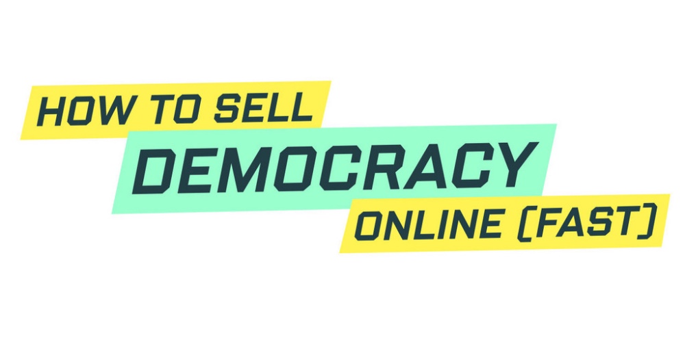 Link zum Projekt "How to Sell Democracy Online (Fast)" (Logo)
