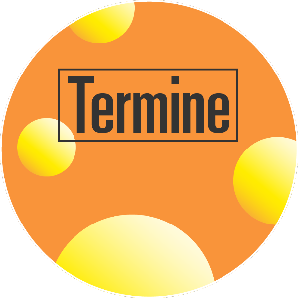 Grafik mit dem Text Termine
